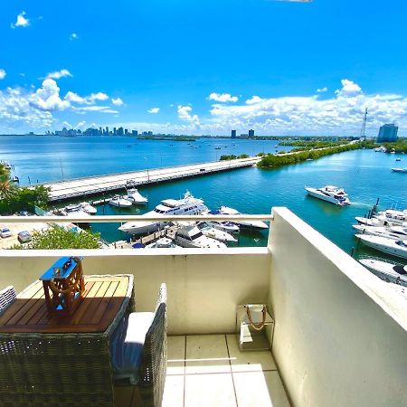 Premium Modern Waterfront Apartment With Miami Skyline View On The Bay 5 Mins Drive To Miami Beach With Free Parking Bagian luar foto